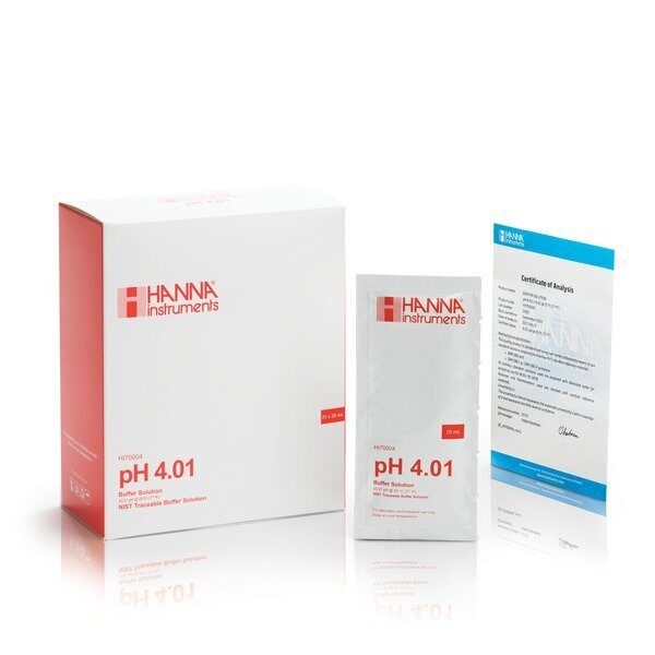 HI70004C pH 4.01 kalibrācijas buferšķīdums 20 ml