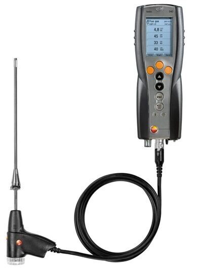 0632 3340 Testo 340 dūmgāzu analizatora O2, CO, NO un NO2 komplekts