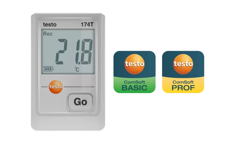 0572 1740 01 Testo 174T USB C Datu logeris Balts/Melns