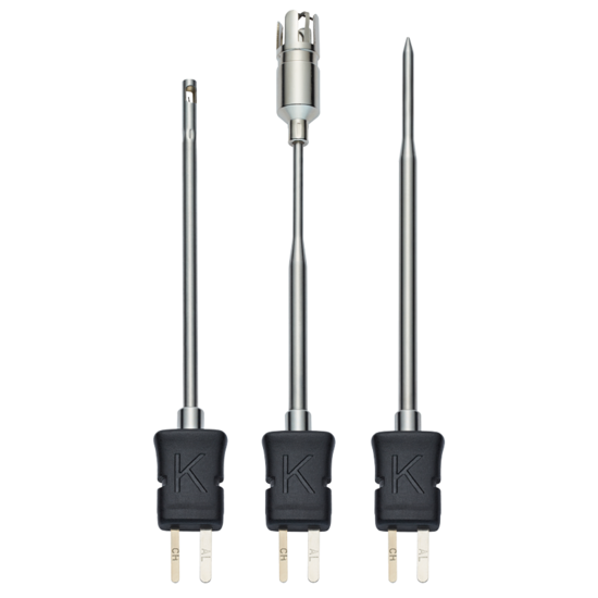 0602 5093 Temperatūras zondu komplekts - gaisa/iegremdējama/ieduršanas zondes un virsmas zondi (TE tips K) 