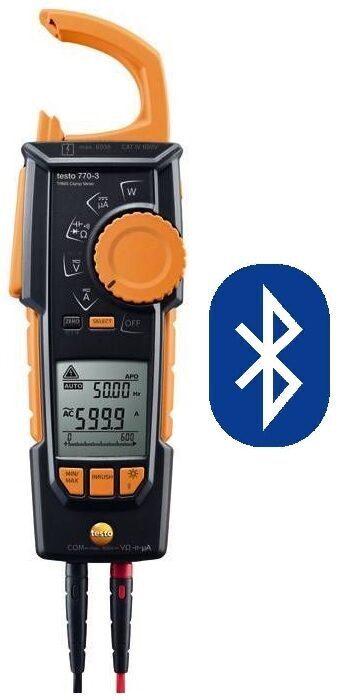 0590 7703 02 Testo 770 3 strāvas knaibles ar Bluetooth®