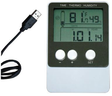 DS102 T113A temperatūras un mitruma datu reģistrators ar USB
