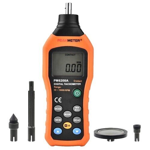Peakmeter PM6208B bezkontakta digitālais tahometrs