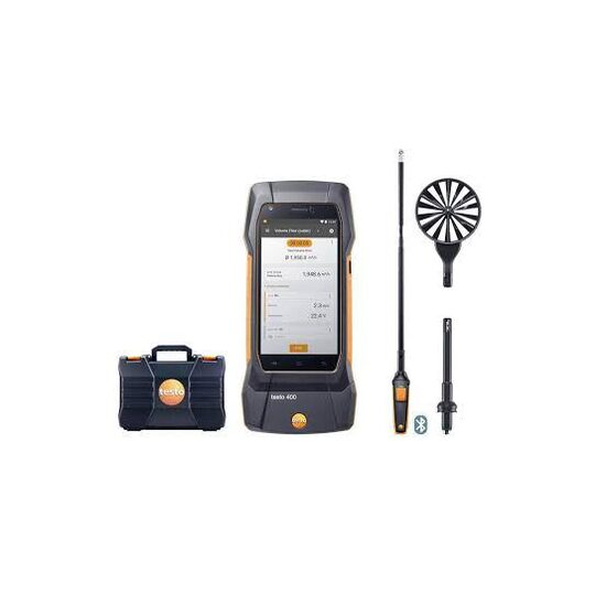 0563 0400 74 Testo 400 gaisa plūsmas mērījumu komplekts ar Ø16 mm spārniņu zondi