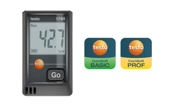 Testo 174H USB-C (0572 1741 01 & 0572 1741 02) Datu logeris