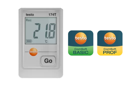 Testo 174T USB-C (0572 1740 01 & 0572 1742 01) Datu logeris