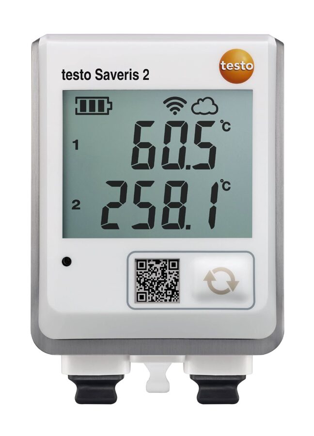 0572 2023  testo Saveris 2-T3 ar  2 termopāru temperatūras sensoru ieejām 