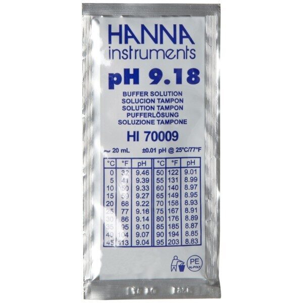 Hanna Instruments pH kalibrēšanas šķīdums (šķidrums) 9.18pH (20 mL)