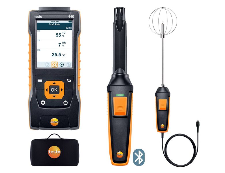 testo 440 Indoor Comfort ComboKit ar Bluetooth® 0563 4408